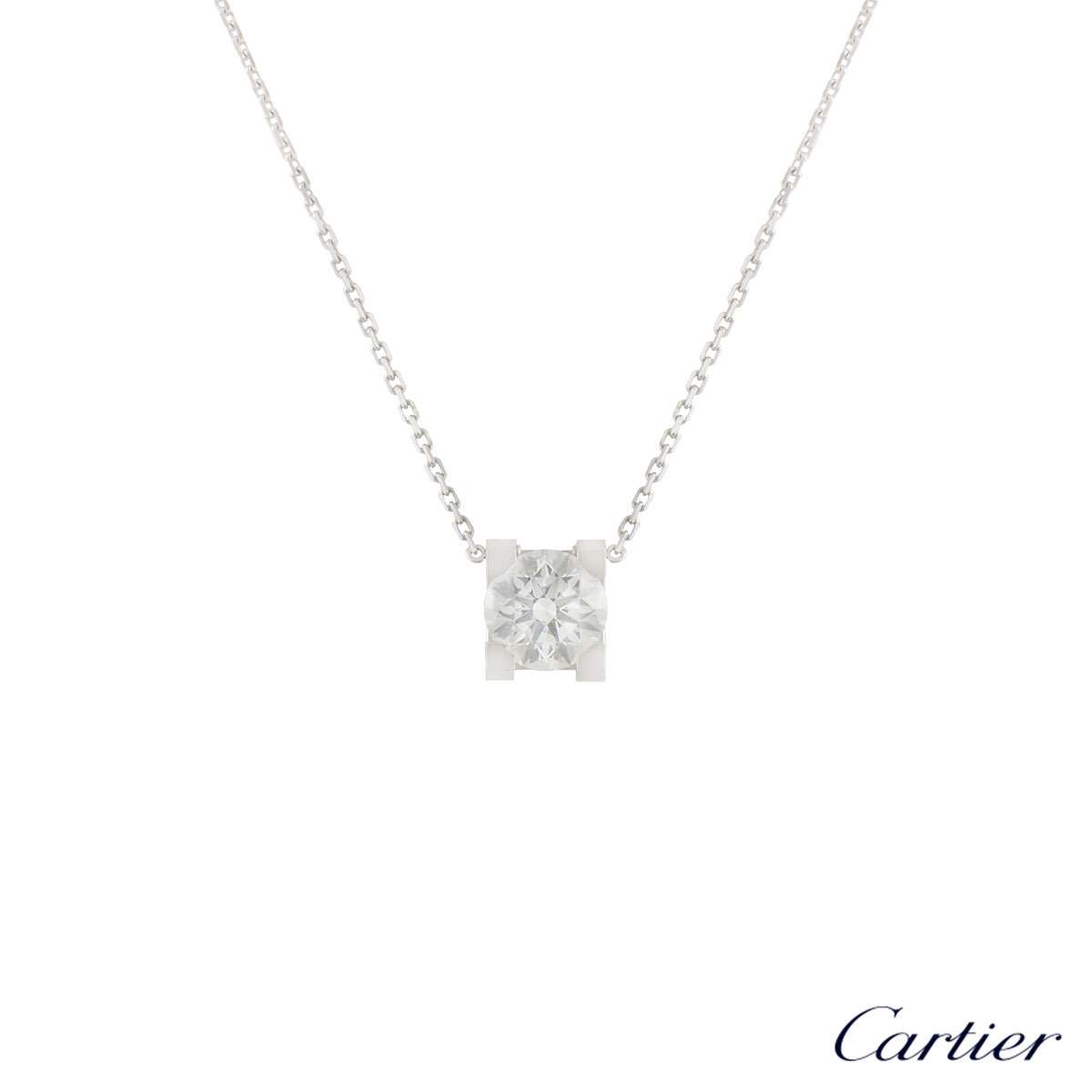 cartier diamond pendant 